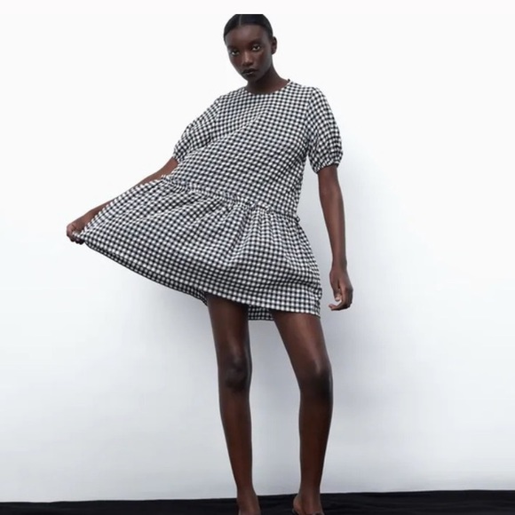 💕Zara basic collection textured shift mini dress - Picture 9 of 9